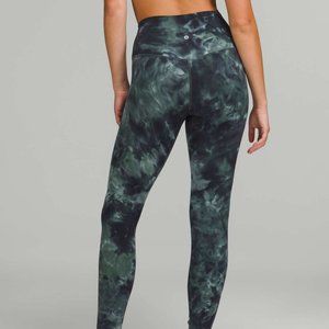 Lululemon Align High-Rise 28” Diamond Dye Leggings Silver Blue Tidewater Teal